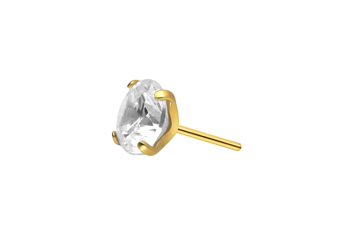 Titan Aufsatz mit Push Pin EINGEFASSTER KRISTALL